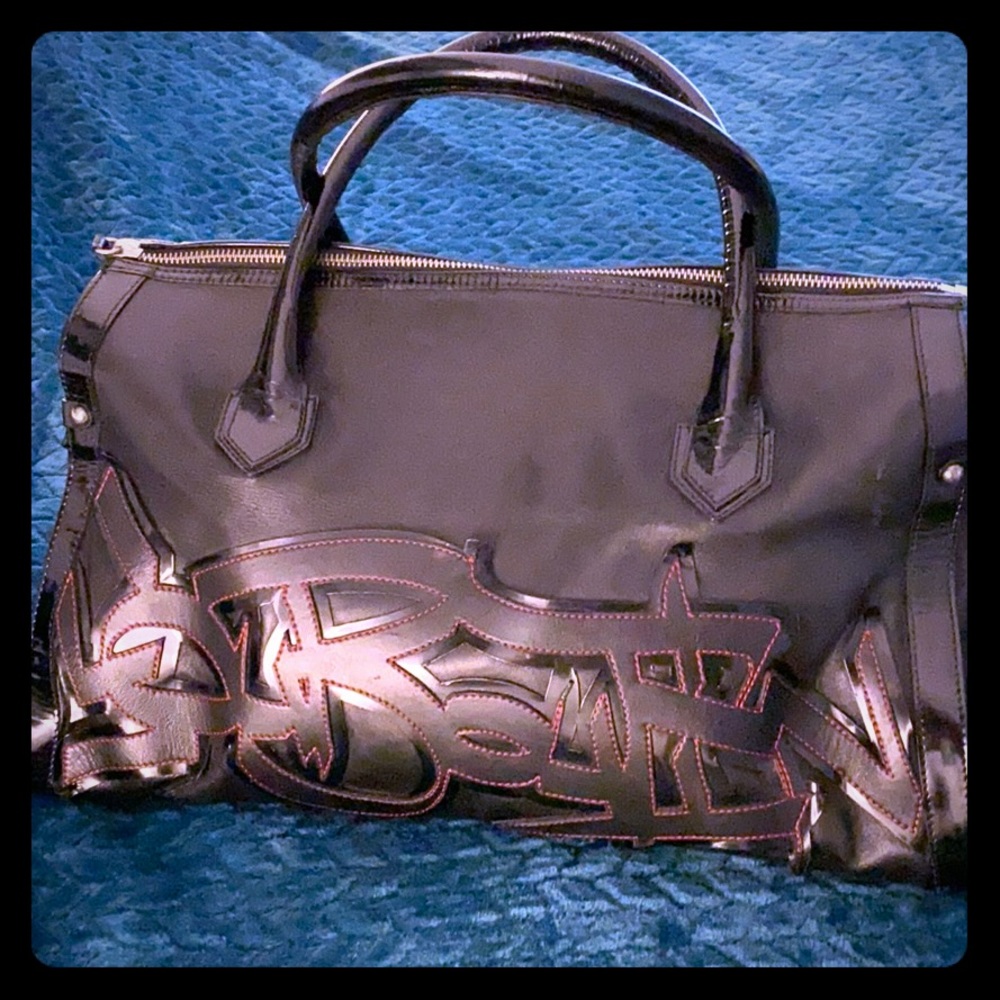 Christian Louboutin Black Graffiti Large Bag